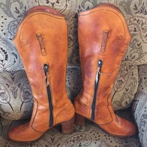 Vintage leather boots